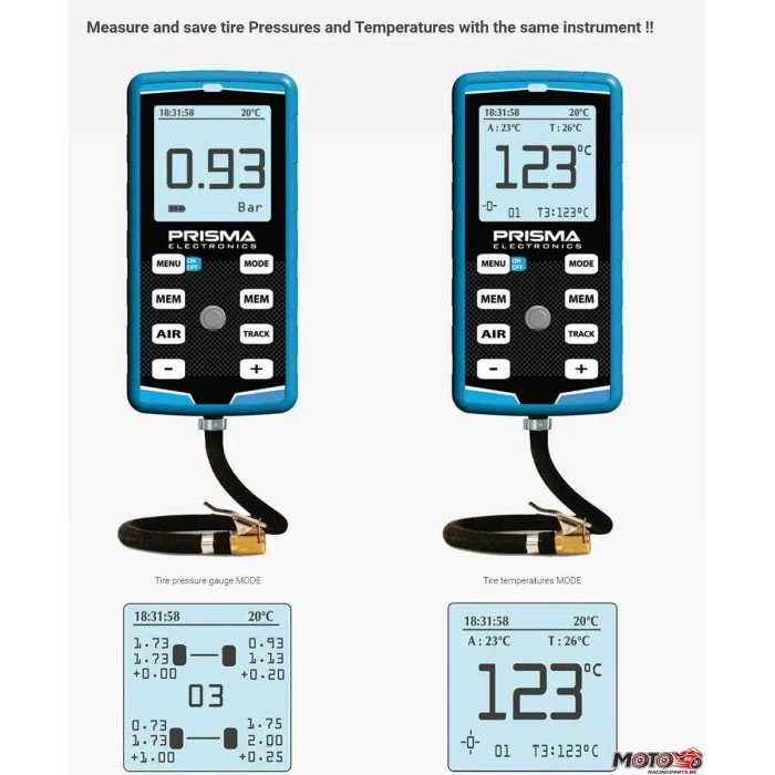 Manomètre de pression + IR T° Prisma Electronics Hiprema 4