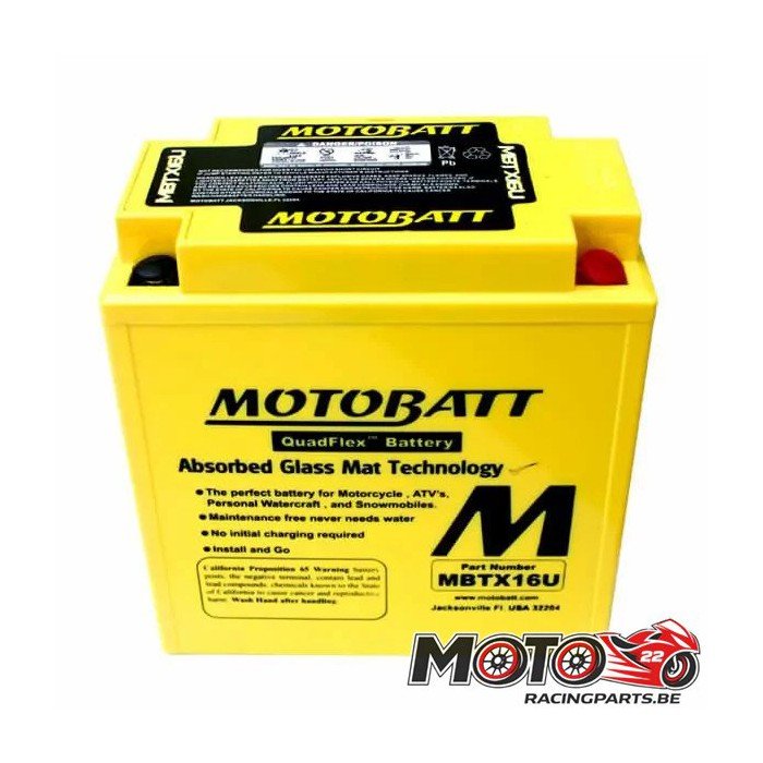 Batterie Motobatt MBTX16U 19Ah / 151x87x161mm