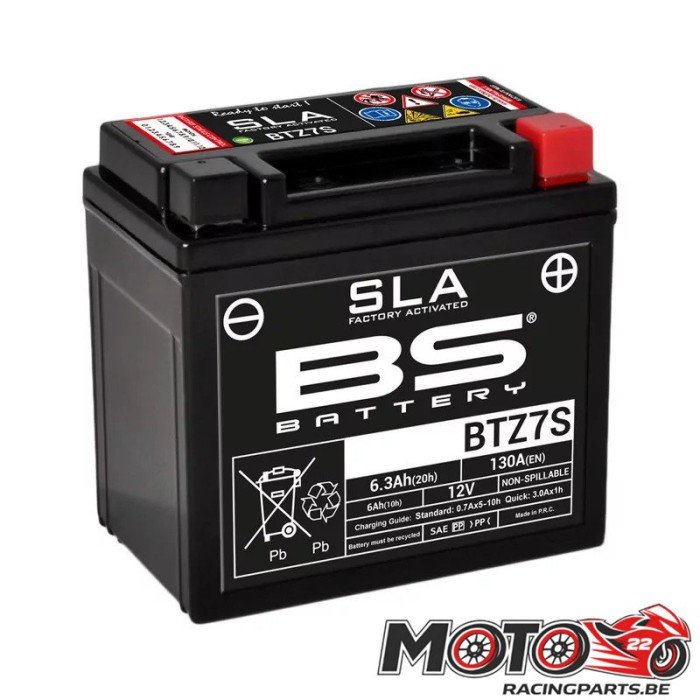 Batterie BS BTZ7S 6Ah 12V 113x70x105mm