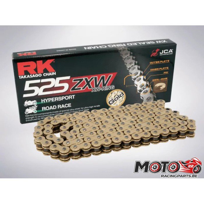 Chaine de transmission RK 525 ZXW Superbike