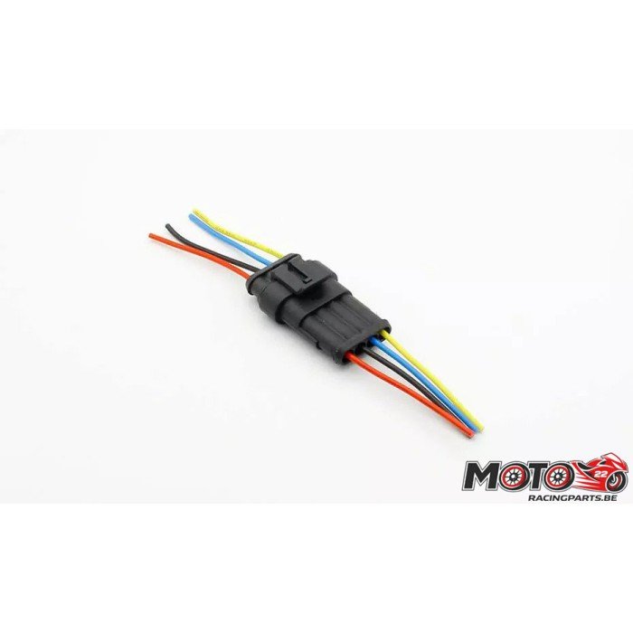 Connecteur electrique 4 broches étanches Male + Femelle