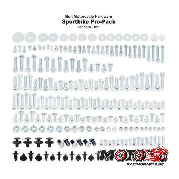 Coffret visseries Bolt Sportbike pour sportives Honda/Kawasaki/Suzuki/Yamaha